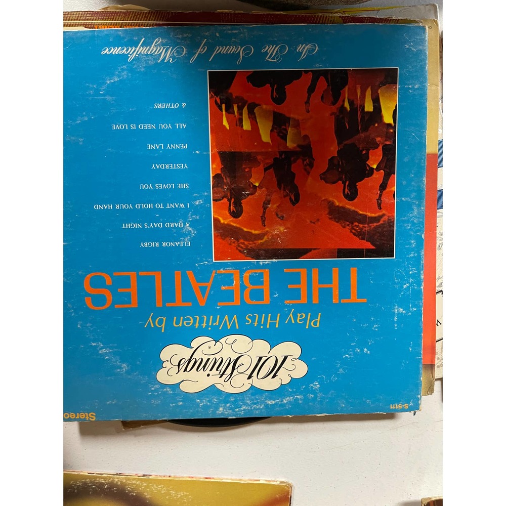 101 strings play hits written by the beatles vintage lp record